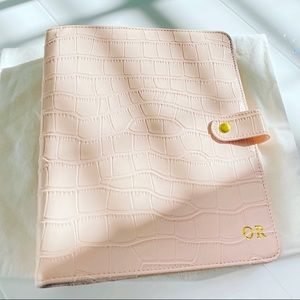 Nude Leather Croc A5 Organiser Diary